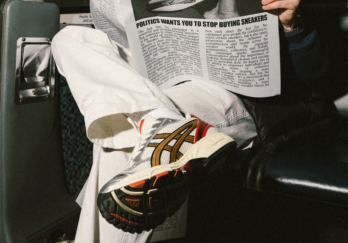 Sneaker Politics x Asics GEL-Kayano 14 ‘Just Say No’ se lanza mañana.