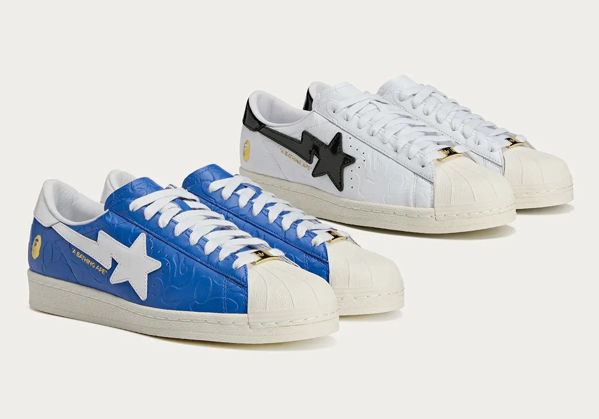 Bape x adidas Superstars se lanzarán en marzo de 2025.