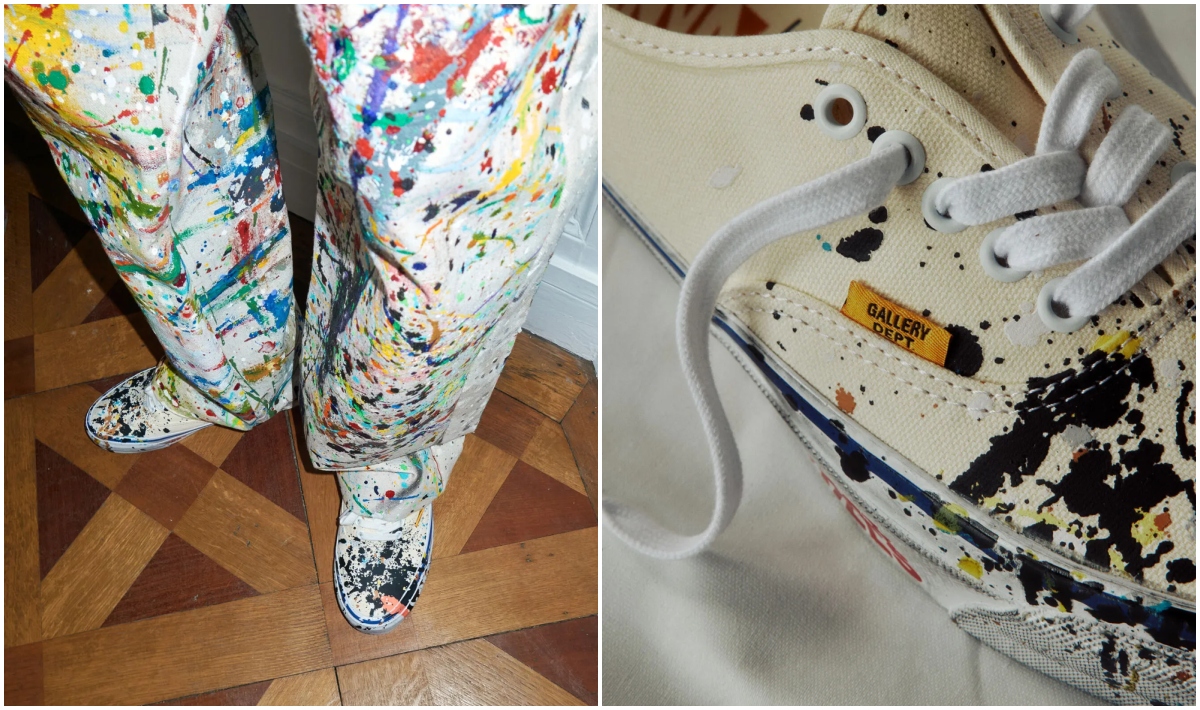 Vans y Gallery Dept. tienen una nueva colaboración de zapatillas pintadas a mano.