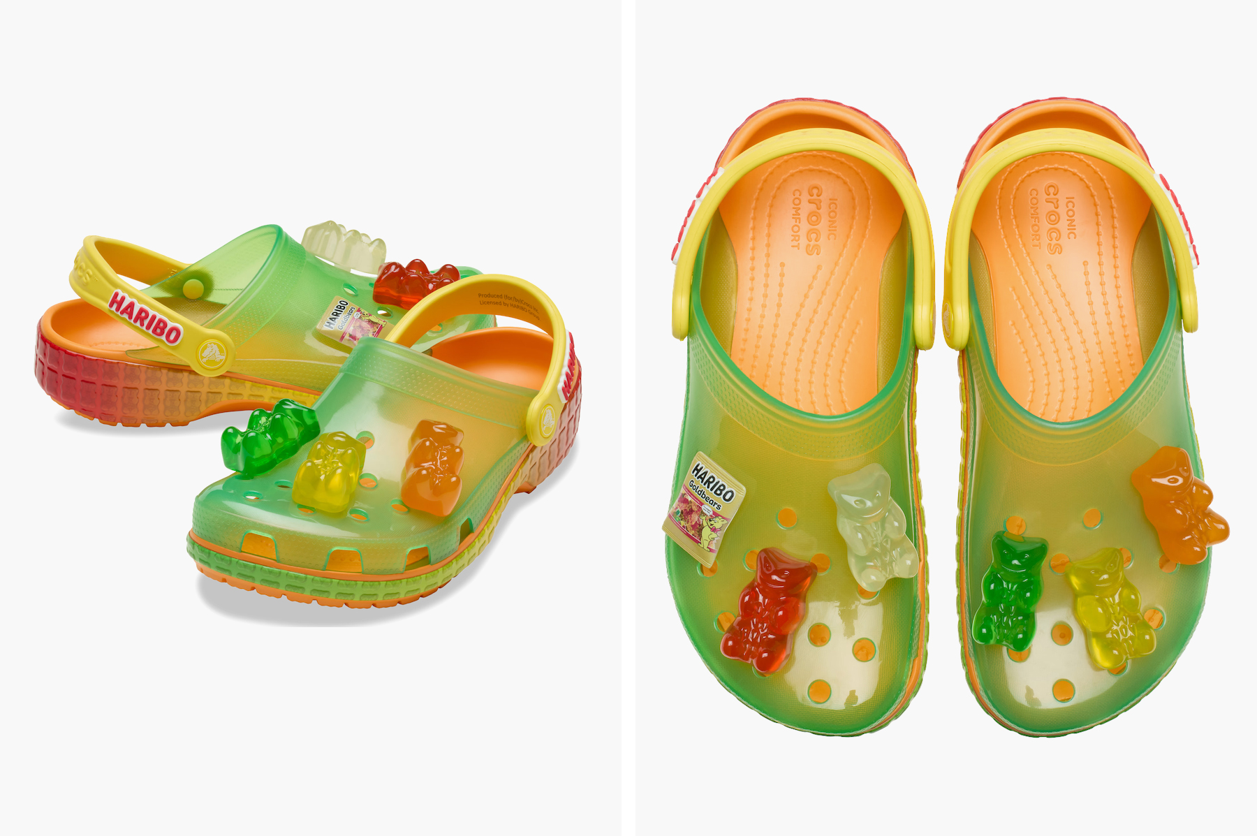 La nueva colaboración de Haribo y Crocs parece prácticamente comestible.