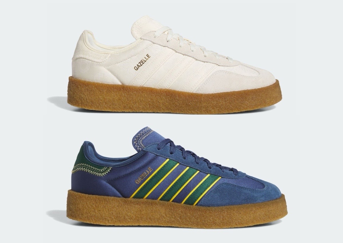 El lanzamiento del pack "Silk" de CLOT x adidas Gazelle sale esta semana.